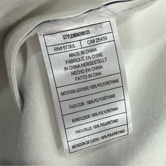 NWT STEVE MADDEN "The Faye" Blue One Long Sleeve Vegan Leather Mini Dress- S - Picture 4 of 15